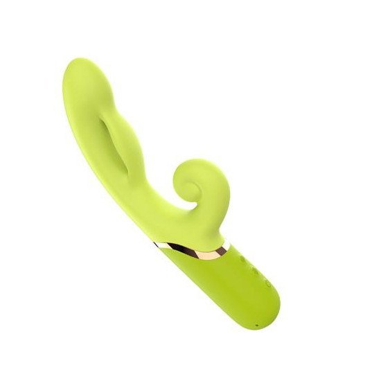 Vibrador con Función de Inflado Verde