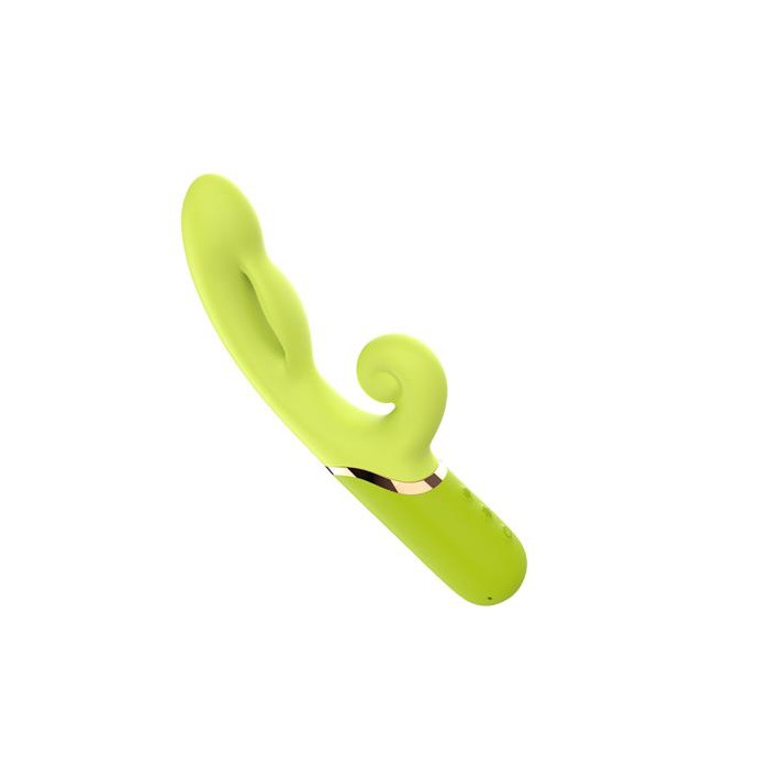 Vibrador con Función de Inflado Verde