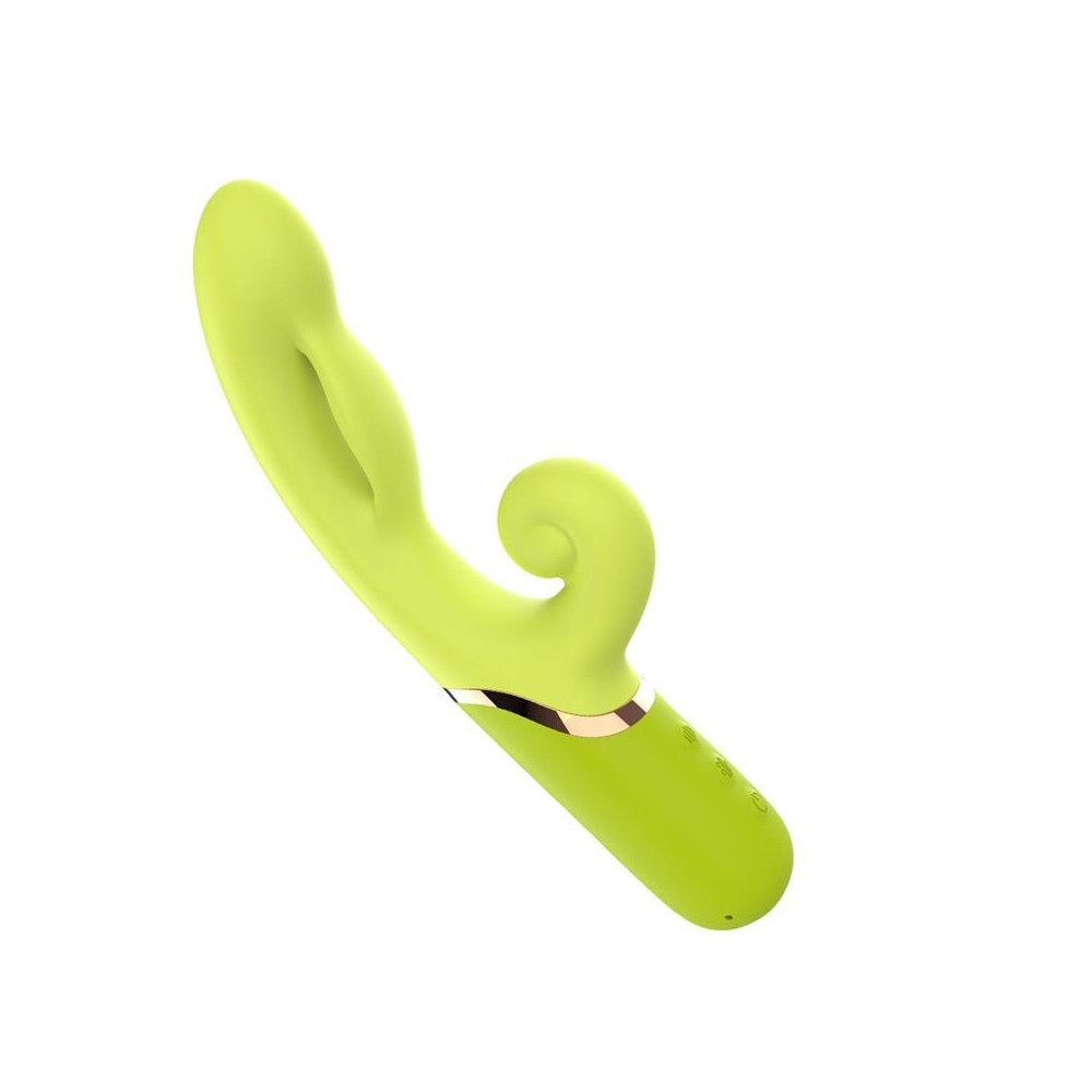 Vibrador con Función de Inflado Verde