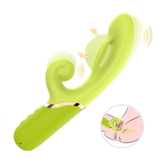 Vibrador con Función de Inflado Verde