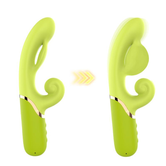 Vibrador con Función de Inflado Verde