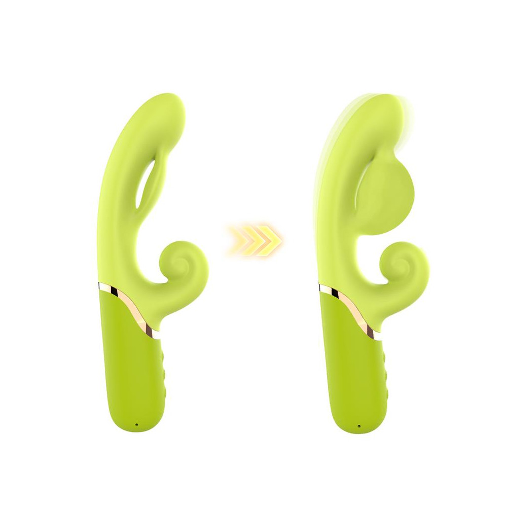 Vibrador con Función de Inflado Verde
