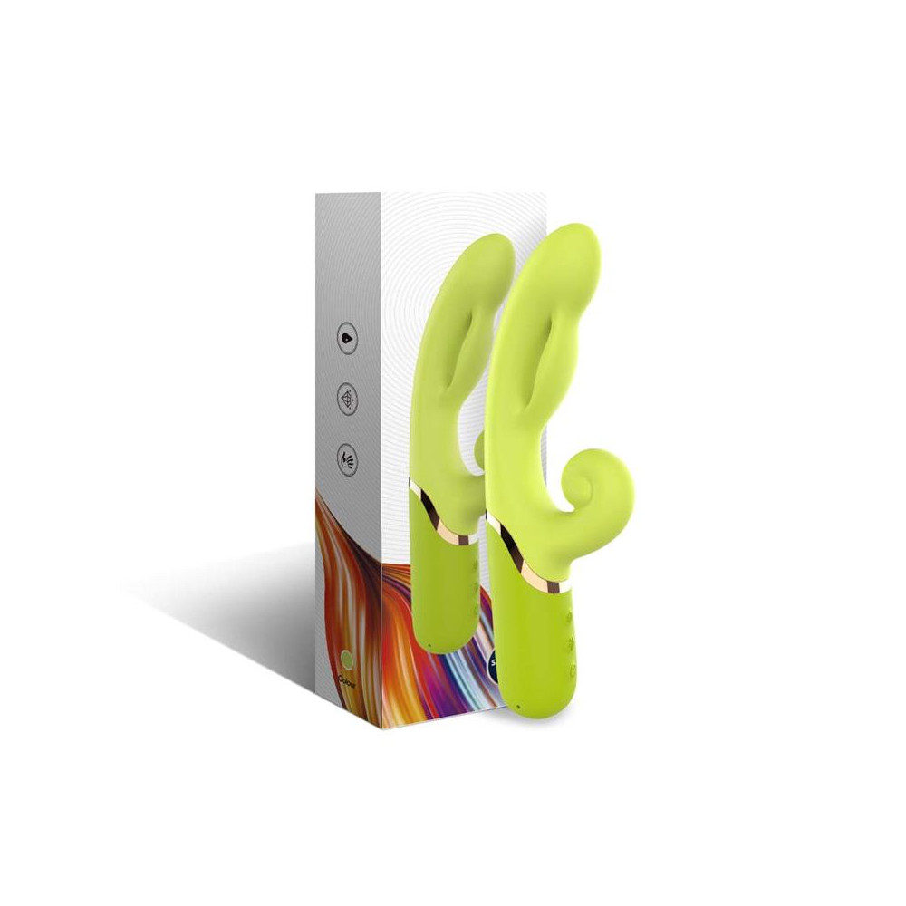 Vibrador con Función de Inflado Verde
