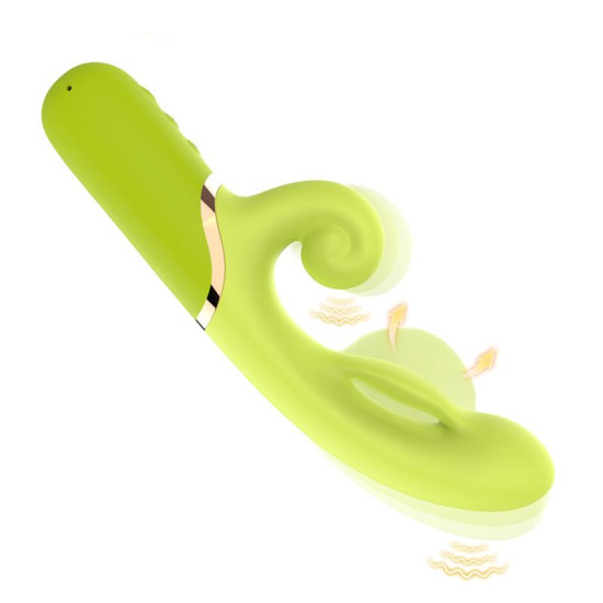 Vibrador con Función de Inflado Verde