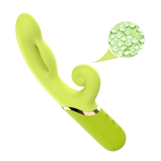 Vibrador con Función de Inflado Verde
