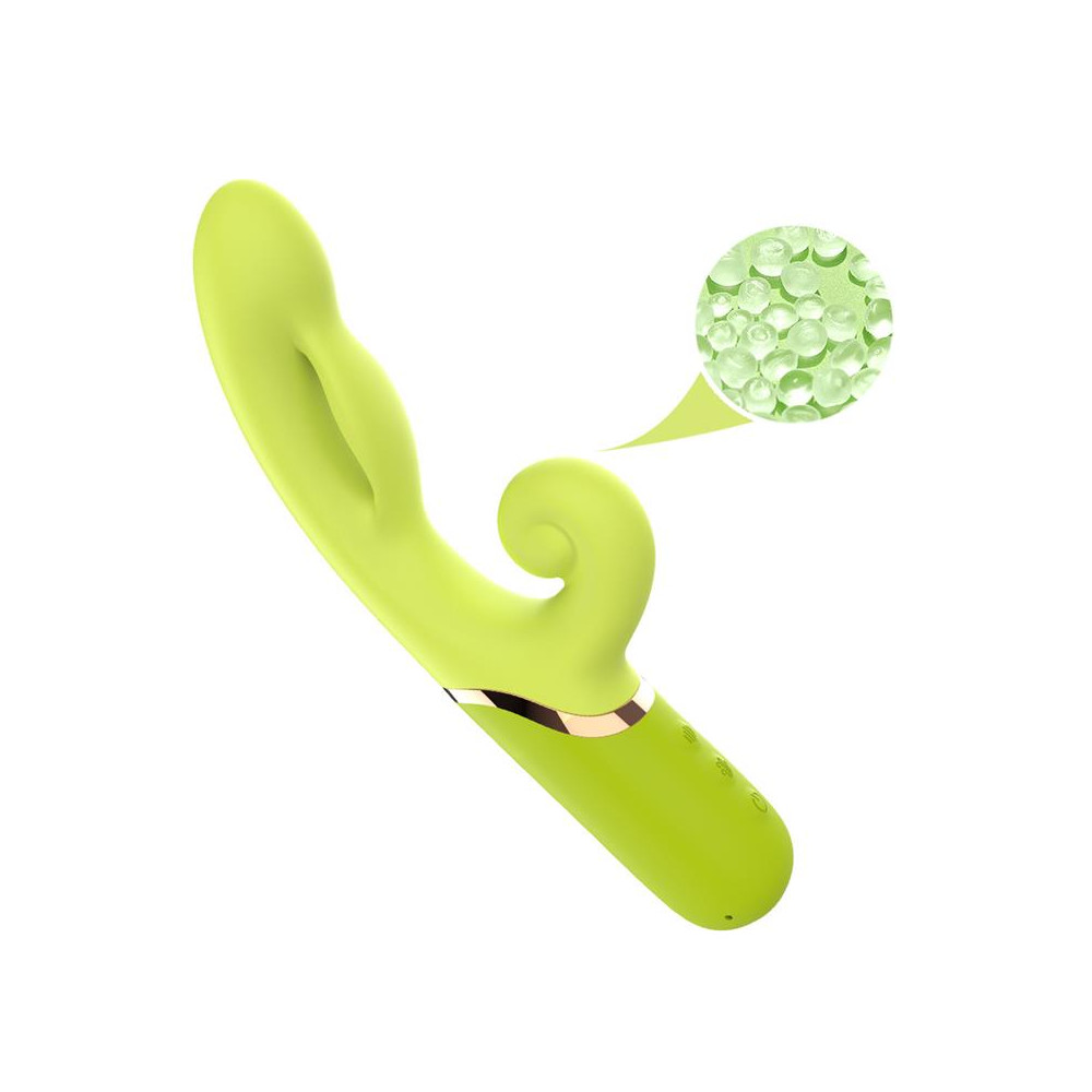 Vibrador con Función de Inflado Verde