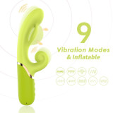 Vibrador con Función de Inflado Verde