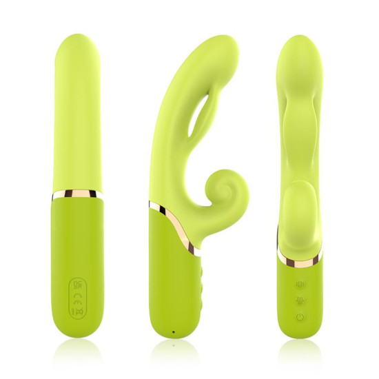 Vibrador con Función de Inflado Verde