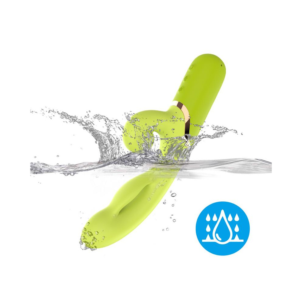 Vibrador con Función de Inflado Verde