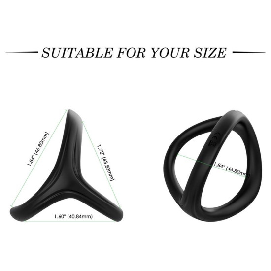 Anillo para el Pene Negro Doble