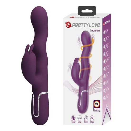 Loursen Vibrador con movimiento oscilante morado