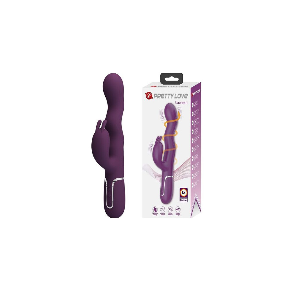 Loursen Vibrador con movimiento oscilante morado