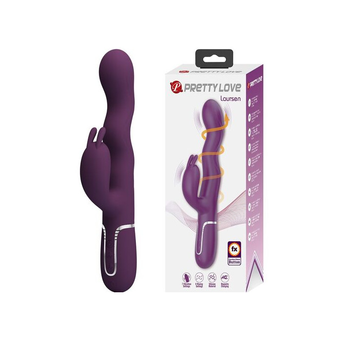 Loursen Vibrador con movimiento oscilante morado
