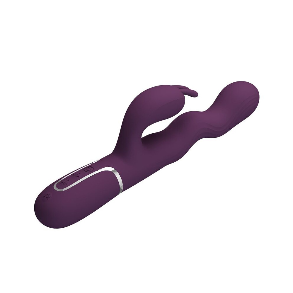 Loursen Vibrador con movimiento oscilante morado