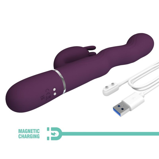 Loursen Vibrador con movimiento oscilante morado