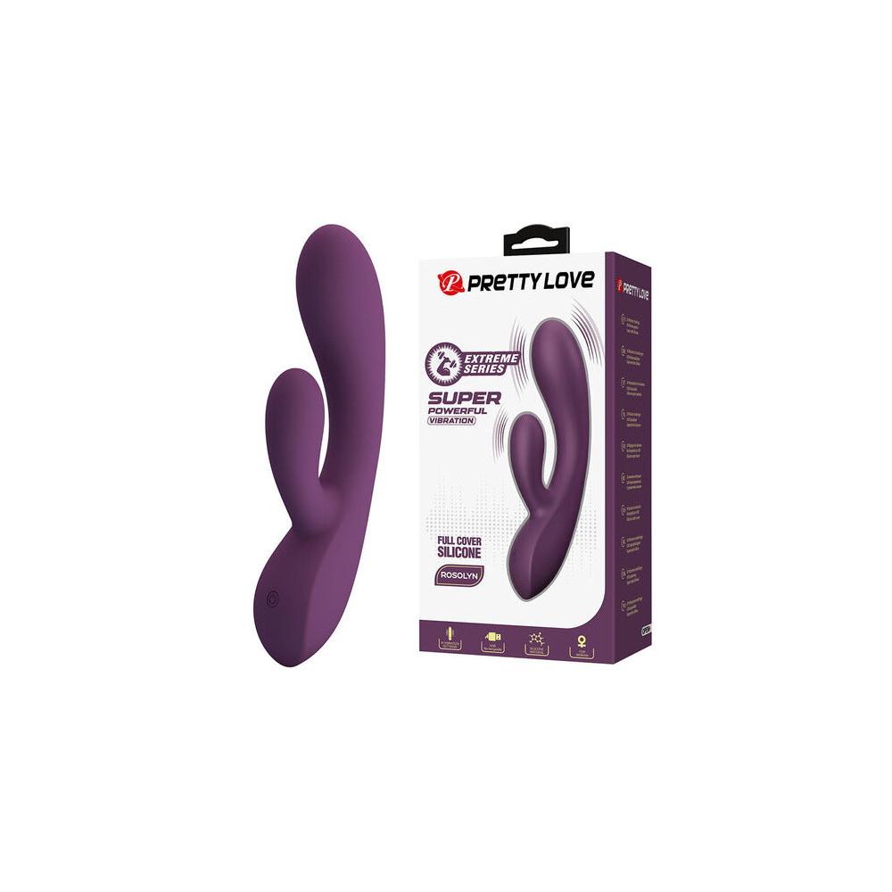 Rosolyn Vibrador Rabbit Morado