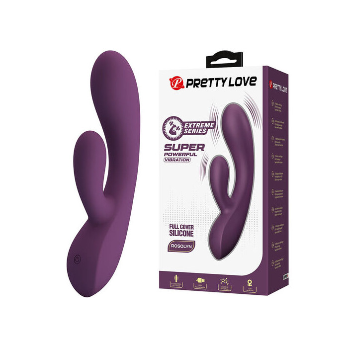 Rosolyn Vibrador Rabbit Morado
