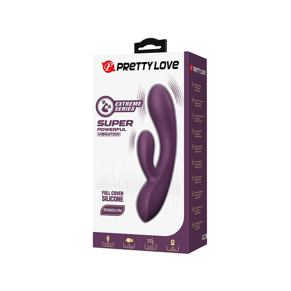 Rosolyn Vibrador Rabbit Morado