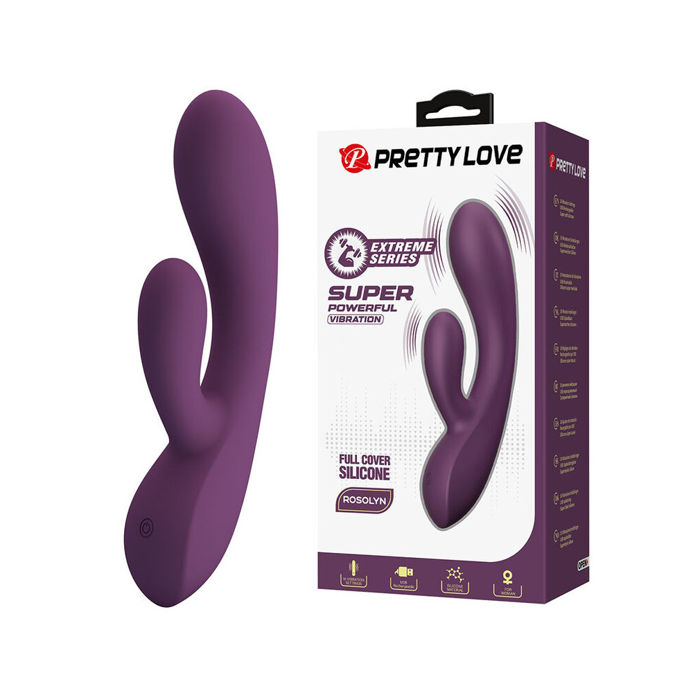 Rosolyn Vibrador Rabbit Morado