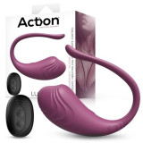 Luvia Huevo Vibrador con Control Remoto USB Púrpura