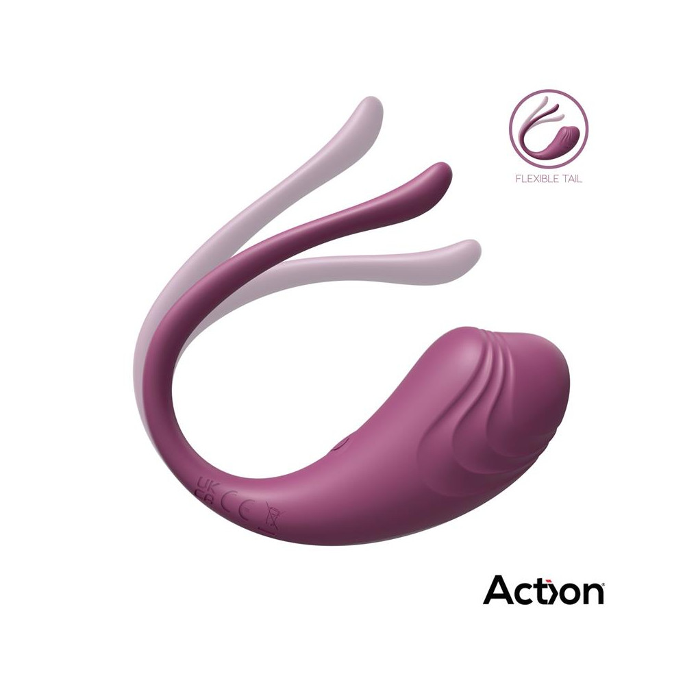 Luvia Huevo Vibrador con Control Remoto USB Púrpura