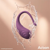 Luvia Huevo Vibrador con Control Remoto USB Púrpura
