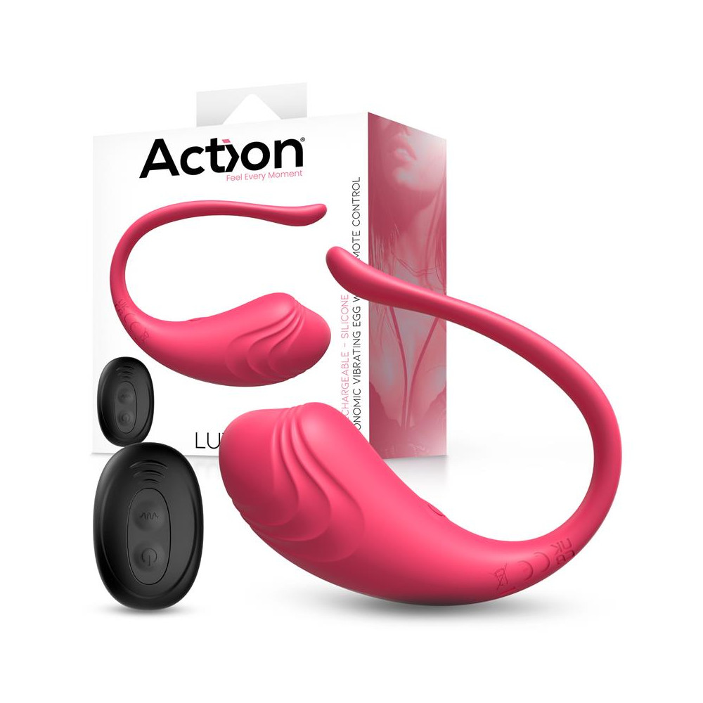 Luvia Huevo Vibrador con Control Remoto USB Rosa | Kiwichi