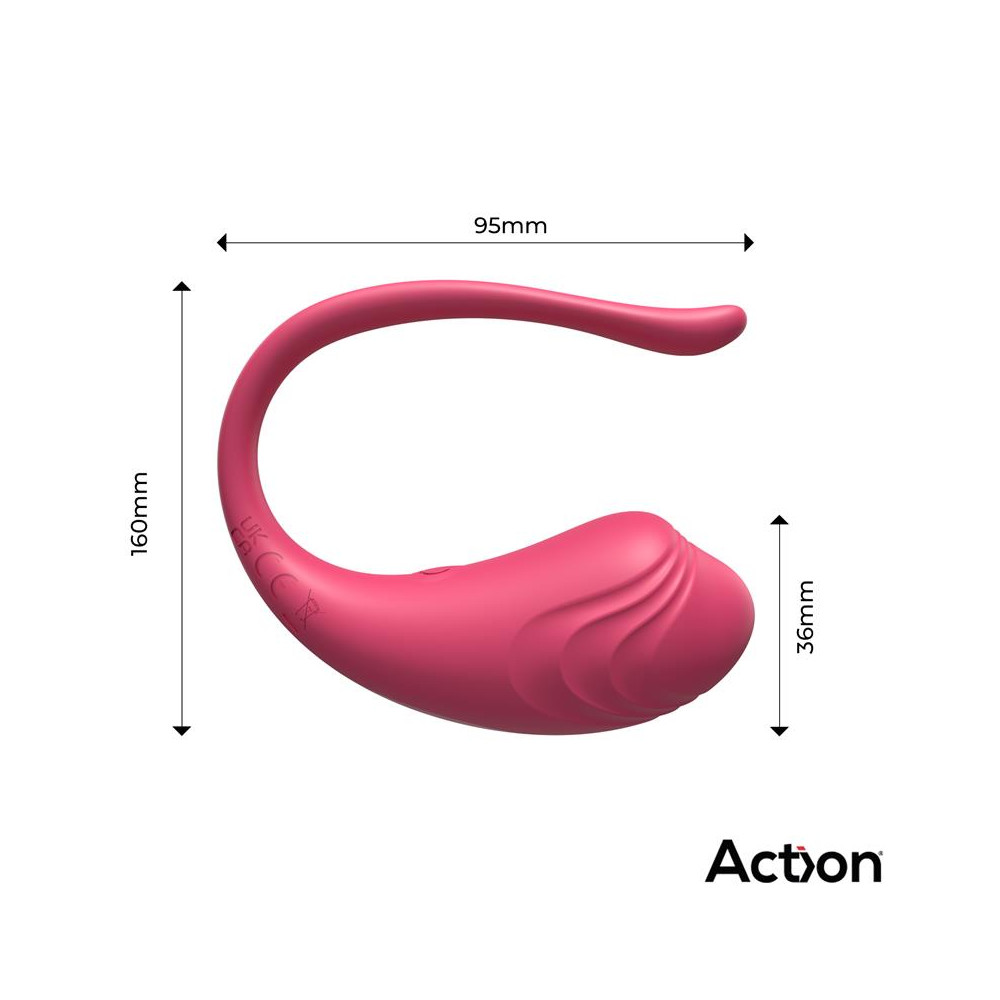 Luvia Huevo Vibrador con Control Remoto USB Rosa | Kiwichi