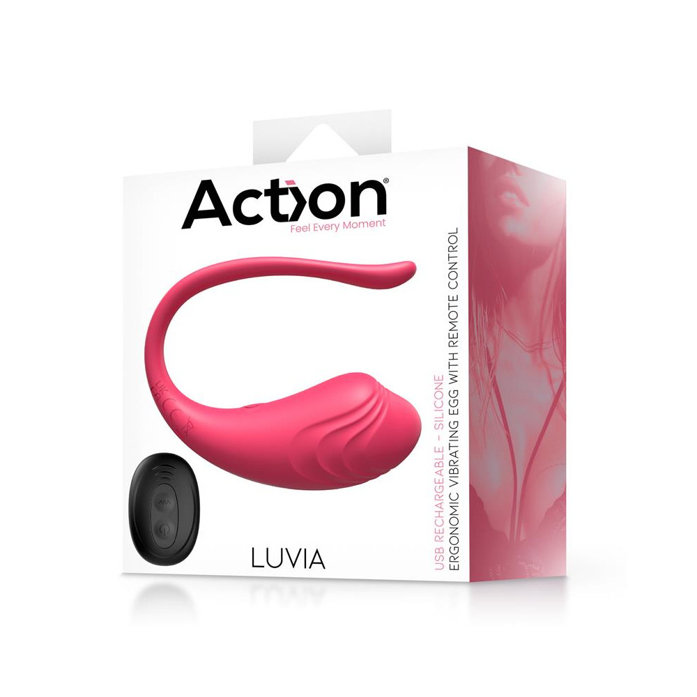Luvia Huevo Vibrador con Control Remoto USB Rosa | Kiwichi