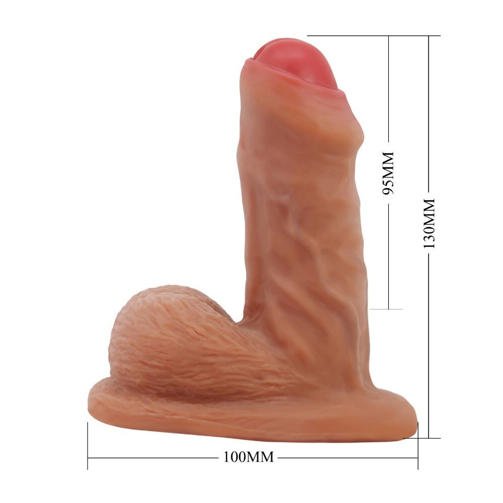 Warnell Packer Dildo ultra realístico y elástico 9,5 cm
