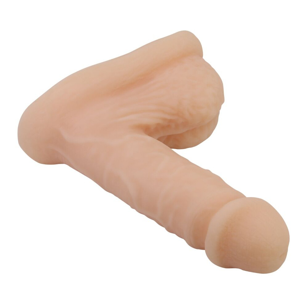 Wildon Packer Dildo Ultra Realístico y Elástico de 10 cm natural