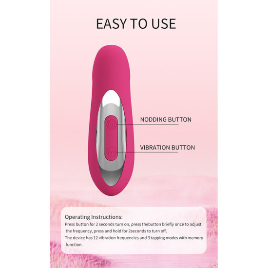 Duden Vibrador con Modo Balanceo Rosa
