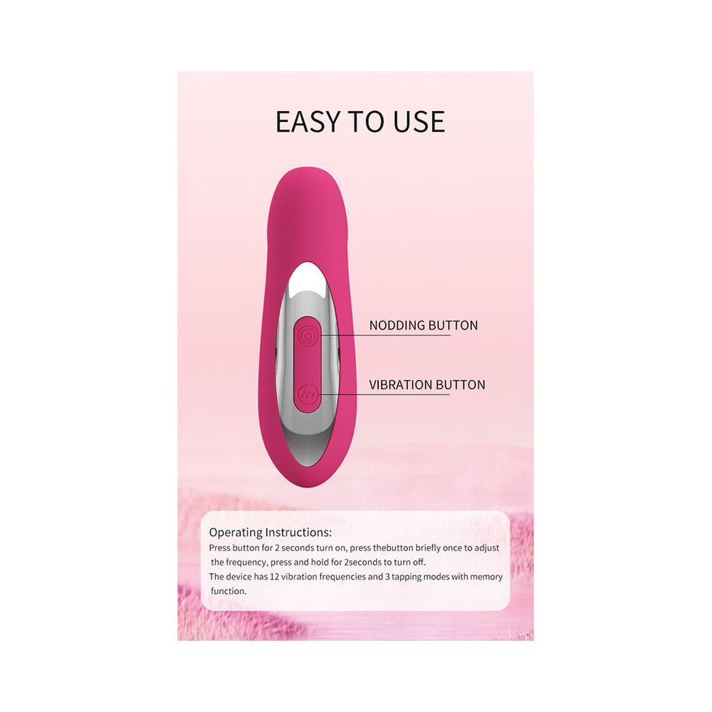 Duden Vibrador con Modo Balanceo Rosa