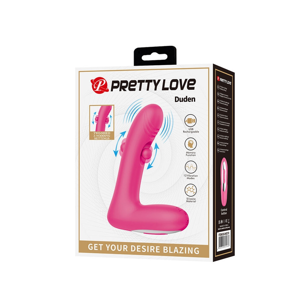 Duden Vibrador con Modo Balanceo Rosa