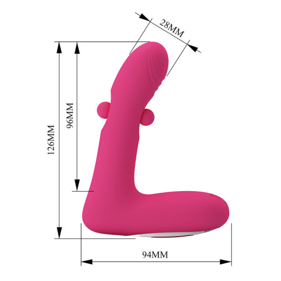 Duden Vibrador con Modo Balanceo Rosa