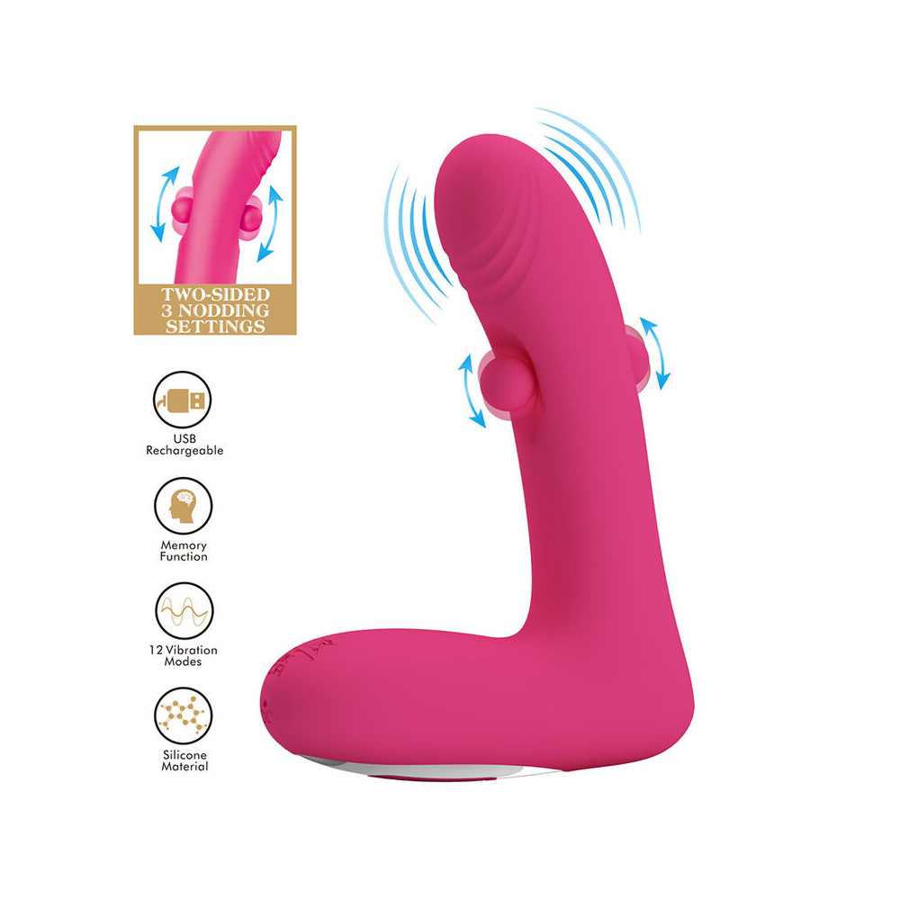 Duden Vibrador con Modo Balanceo Rosa