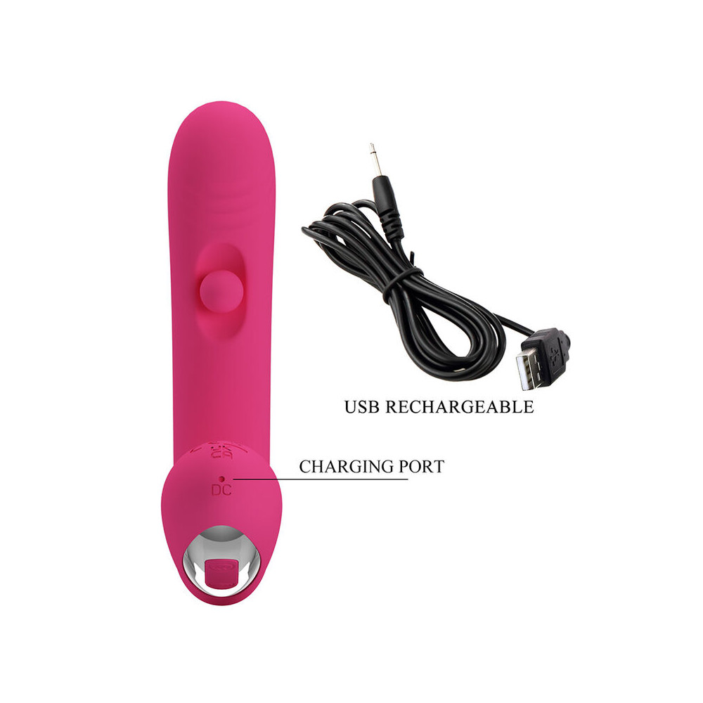 Duden Vibrador con Modo Balanceo Rosa