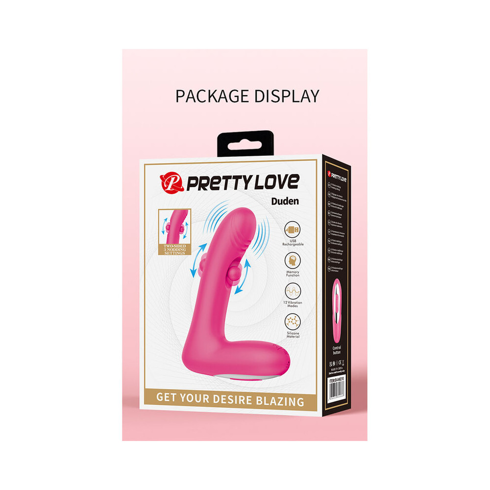Duden Vibrador con Modo Balanceo Rosa
