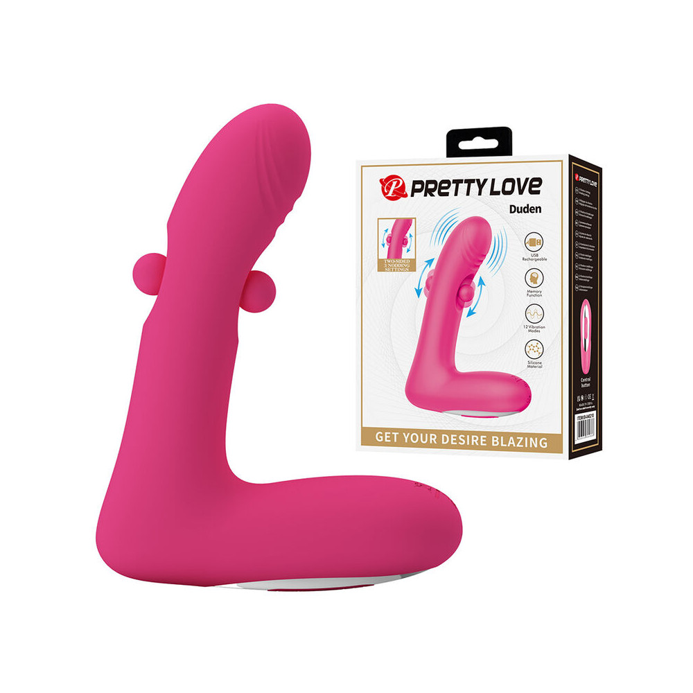 Duden Vibrador con Modo Balanceo Rosa