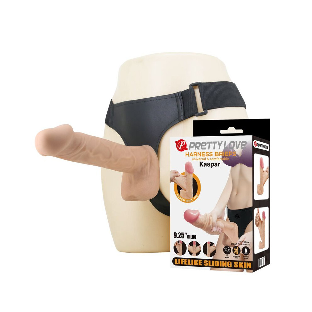 KASPAR ARNÉS CON DILDO FLEXIBLE 21 CM Ø 5