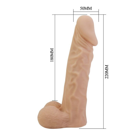 JOLYON ARNÉS CON DILDO FLEXIBLE 22 CM Ø 4,8 CM COLOR NATURAL
