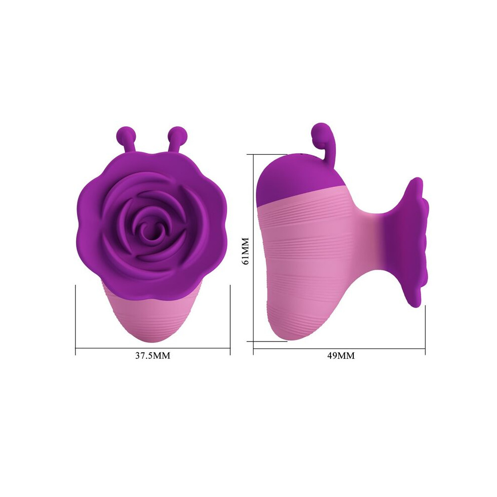 Little Bee Estimulador Clitoris Morado-Rosa
