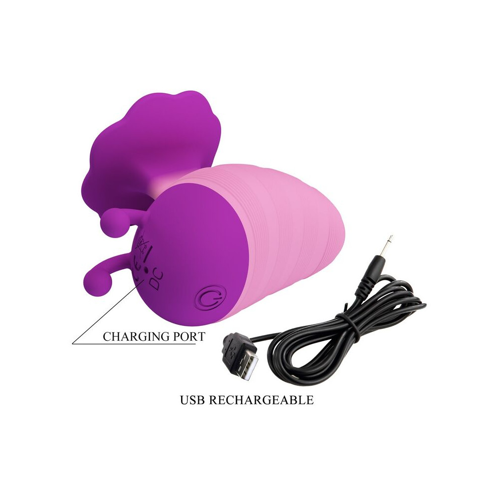Little Bee Estimulador Clitoris Morado-Rosa