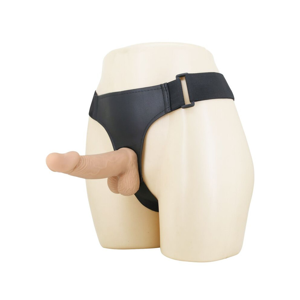 ZANE ARNÉS CON DILDO FLEXIBLE 17 CM Ø 4,3 CM COLOR NATURAL