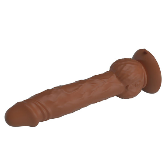 Eren Dildo Con Empuje 20,5 cm Marrón