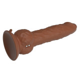 Eren Dildo Con Empuje 20,5 cm Marrón