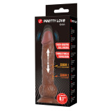 Eren Dildo Con Empuje 20,5 cm Marrón