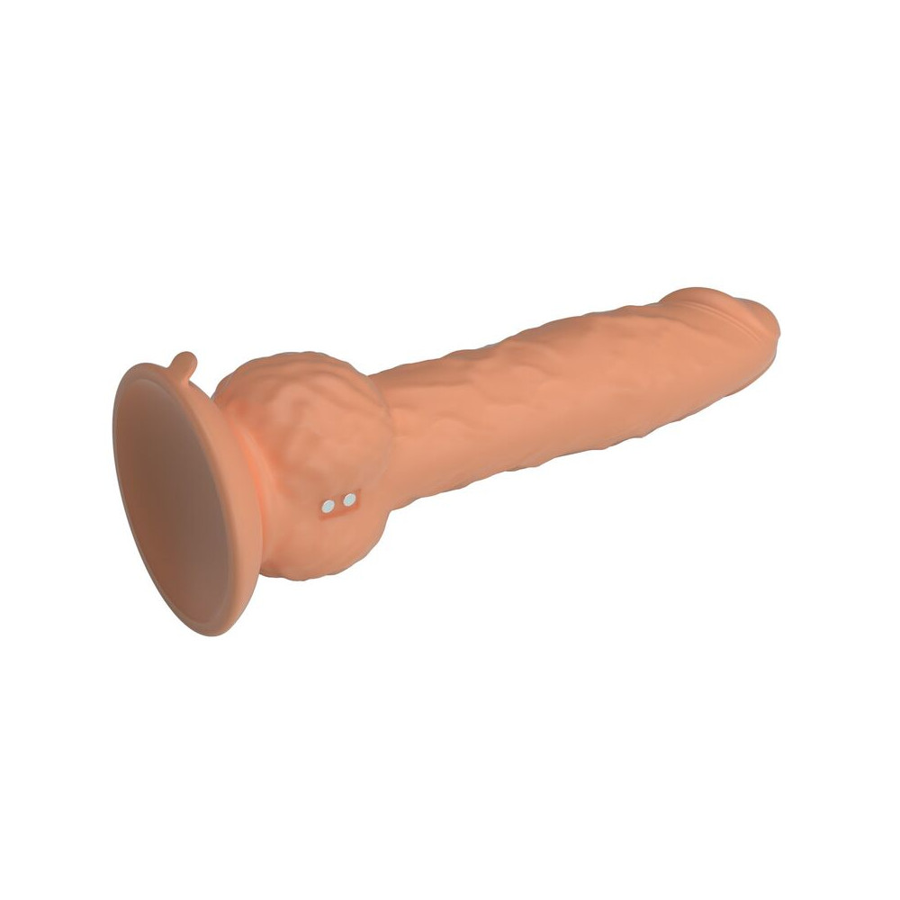 Eren Dildo Vibrador con Empuje 20,5 cm Natural