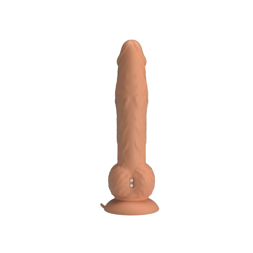 Eren Dildo Vibrador con Empuje 20,5 cm Natural