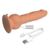Eren Dildo Vibrador con Empuje 20,5 cm Natural
